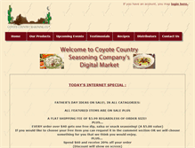 Tablet Screenshot of coyotecountry.com